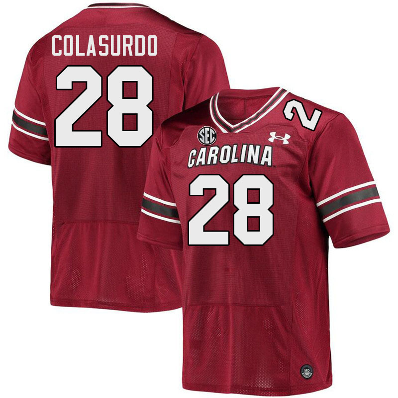 Men #28 Andrew Colasurdo South Carolina Gamecocks College Football Jerseys Stitched-Garnet